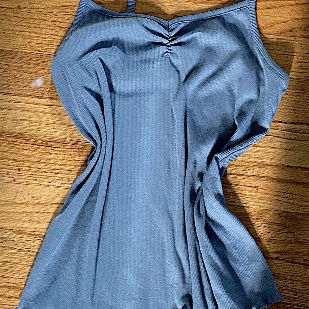 Blue tight tee